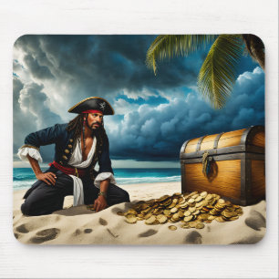 Alfombrilla De Ratón Tesoro de Pirata