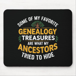 Alfombrilla De Ratón Tesoros de Genealogía Genealogista Genético Ancest