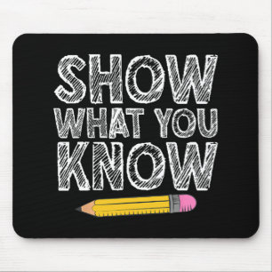 Alfombrilla De Ratón Test Day Art Para Hombres Mujeres Enseñanza Prueba