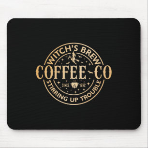 Alfombrilla De Ratón Testigos Brew Café Co Halloween Witch Coffee Love