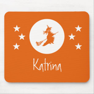 Alfombrilla De Ratón Testigos de Halloween Mousepad, Naranja