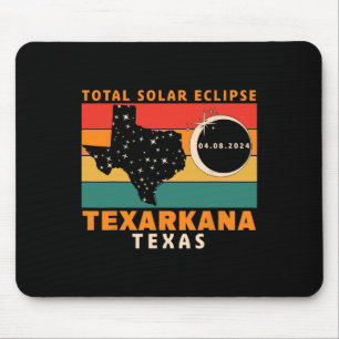Alfombrilla De Ratón Texarkana Texas Eclipse Solar Total 2024