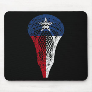 Alfombrilla De Ratón Texas Lacrosse Texan Bandera Estatal Lax Stick Tee