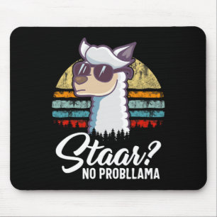 Alfombrilla De Ratón Texas State Test Day Llama Alpaca Para Estudiantes