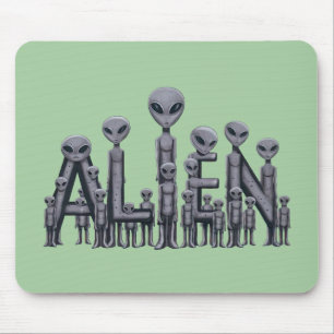 Alfombrilla De Ratón Texto alienígena