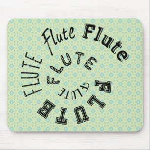 Alfombrilla De Ratón Texto de espiral de flauta