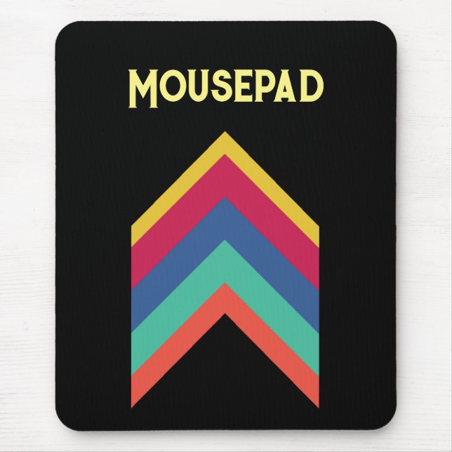 Alfombrilla De Ratón Texto del Personalizado Mousepad Arriba Flechas Fo (Frente)