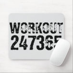 Alfombrilla De Ratón Texto desgastado y raspado Workout 247365 negro<br><div class="desc">Texto desgastado y raspado Workout 247365 en color negro con fondo blanco. Perfecto para todo aquel que levante,  haga ejercicio físico,  entrenando,  construyendo el cuerpo e ir al gimnasio.</div>