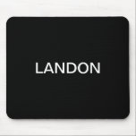 Alfombrilla De Ratón Texto editable moderno | Blanco y negro<br><div class="desc">Aspecto Minimalista editable,  edite como quieras!</div>