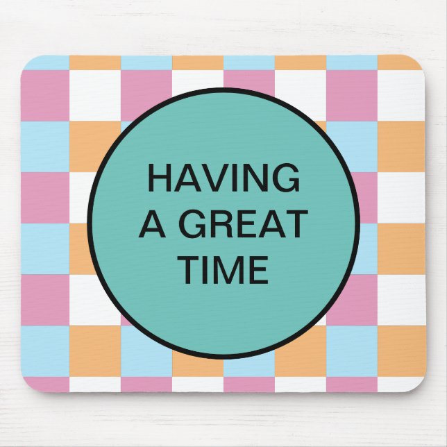 Alfombrilla De Ratón Texto gracioso personalizado (Frente)