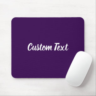 Alfombrilla De Ratón Texto personalizado en morado oscuro con letra bla