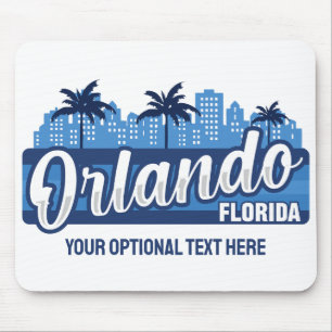 Alfombrilla De Ratón Texto personalizado Orlando Florida
