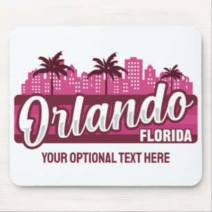 Alfombrilla De Ratón Texto personalizado Orlando Florida