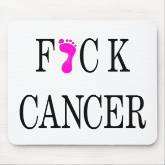 Alfombrilla De Ratón texto suave del cáncer del f*ck