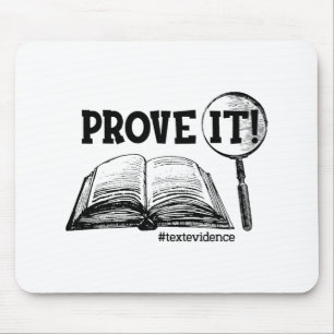 Alfombrilla De Ratón Textos Evidencia Graciosa Prueba Diarios Regalos P