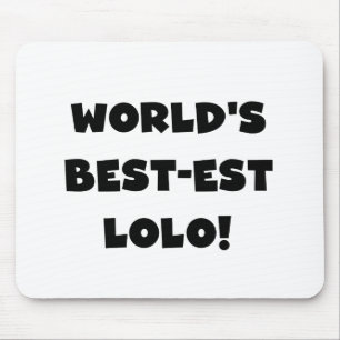 Alfombrilla De Ratón Textos negros Mejor camisetas y regalos Lolo