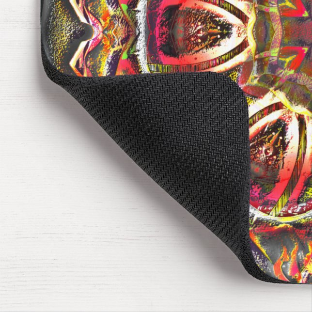 Alfombrilla De Ratón Textura castellana roja rusa en caleidoscopio estr (Esquina)