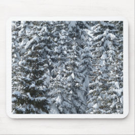 Alfombrilla De Ratón Textura de árbol de flor de nieve