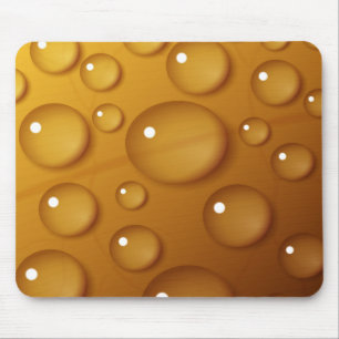 Alfombrilla De Ratón Textura de caída de agua naranja