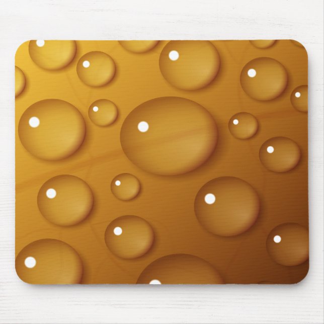 Alfombrilla De Ratón Textura de caída de agua naranja (Frente)