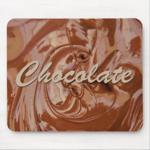 Alfombrilla De Ratón Textura de chocolate fundida