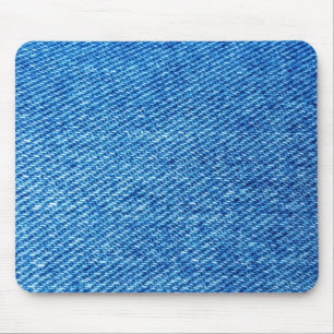 Alfombrilla De Ratón Textura de Denim Azul