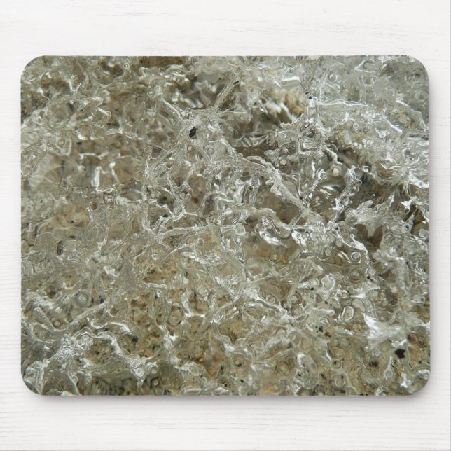 Alfombrilla De Ratón Textura De La Naturaleza Del Resumen De Hielo Glac (Frente)