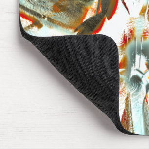 Alfombrilla De Ratón Textura de occher con tinta pixelada y arañazos