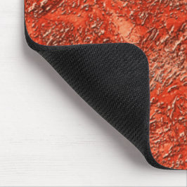 Alfombrilla De Ratón textura de pelusa pequeña en rojo cardinal a cobre