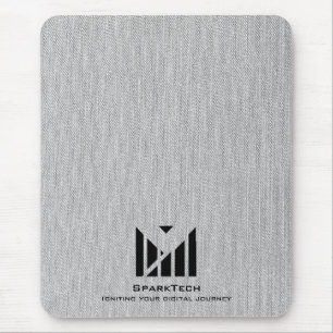 Alfombrilla De Ratón Textura de tela blanca Elegante Personalizado de l