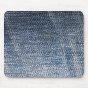 Alfombrilla De Ratón textura de tela de vaqueros de denim azul