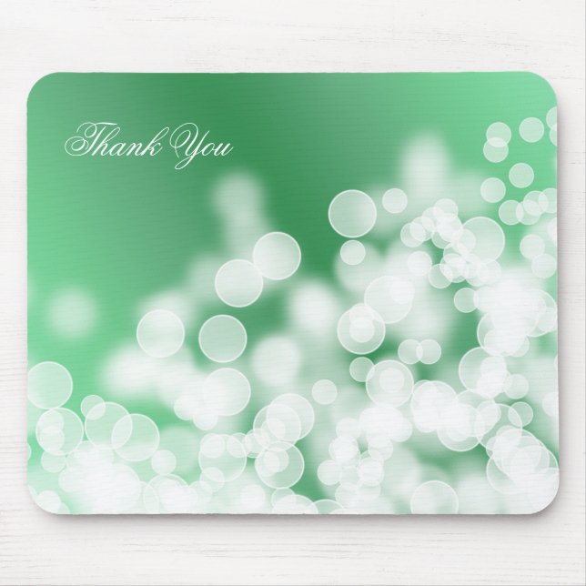 Alfombrilla De Ratón textura del estilo del bokeh. Gracias (Frente)