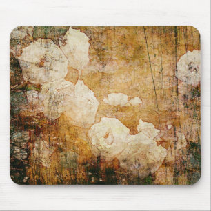 Alfombrilla De Ratón textura floral del fondo del vintage del grunge