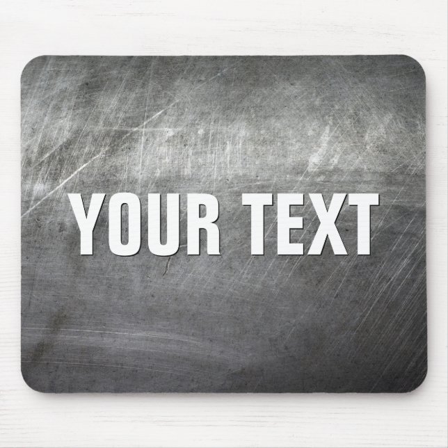 Alfombrilla De Ratón Textura metalizado cepillada rasguñada (Frente)