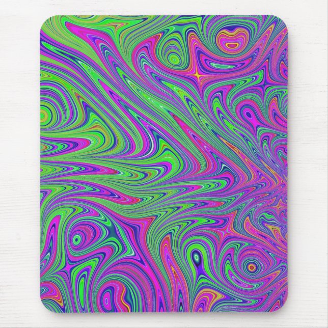 Alfombrilla De Ratón texturas psicodélicas (Frente)