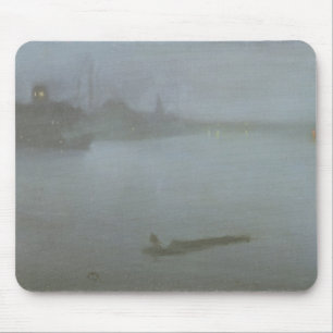 Alfombrilla De Ratón Thames - Nocturne en el azul y la plata, c.1872/8