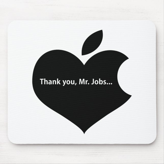 ALFOMBRILLA DE RATÓN THANK YOU MR JOBS (Frente)