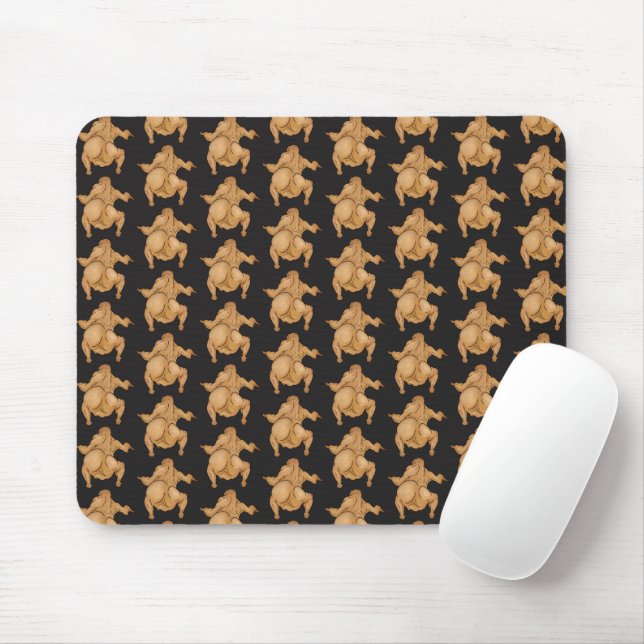 Alfombrilla De Ratón Thanksgiving Twerkey  Mousepad (Con ratón)