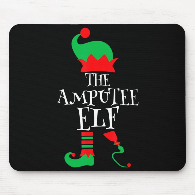 Alfombrilla De Ratón The Amputee Elf Christmas Funny Limb Surgery Joke  (Frente)