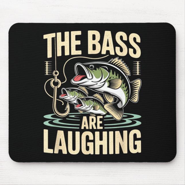 Alfombrilla De Ratón The B Are Laughing Funny Fishing Design  (Frente)