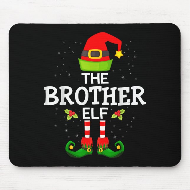 Alfombrilla De Ratón The Brother Elf Christmas Family Matching Pajama  (Frente)
