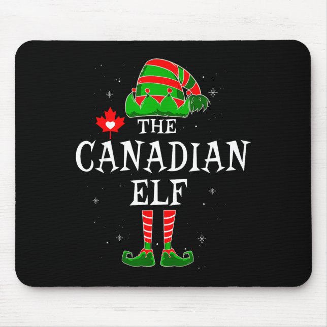 Alfombrilla De Ratón The Canadian Elf Group Matching Family Christmas C (Frente)