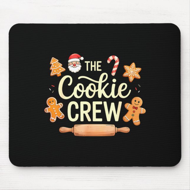 Alfombrilla De Ratón The Cookie Crew Christmas Baking Cookie Lover  (Frente)