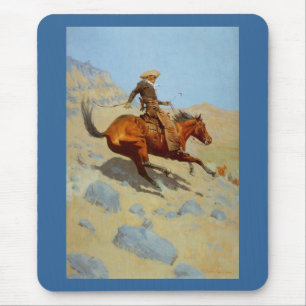 Alfombrilla De Ratón The Cowboy de Frederic Remington (1902)