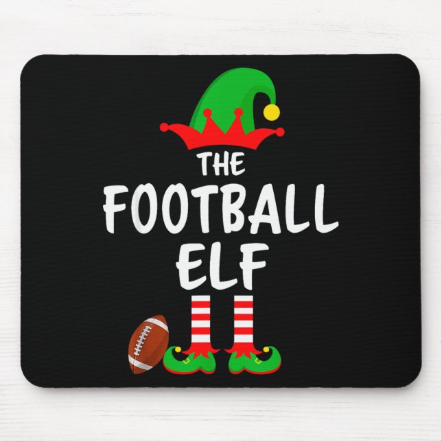Alfombrilla De Ratón The Football Elf Matching Family Christmas  (Frente)