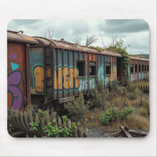 Alfombrilla De Ratón The Forgotten Railway – Abandoned Graffiti Train