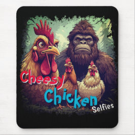 Alfombrilla De Ratón "The Ghost Photobomb Bigfoot" Cheesy Chickens 