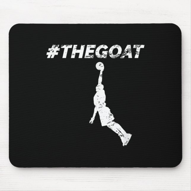 Alfombrilla De Ratón The Goat Greatest Of All Time Basketball Motivatio (Frente)