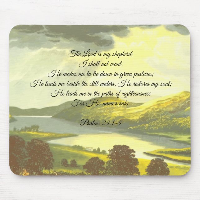 Alfombrilla De Ratón The Lord is my Shepard Mouse Pad (Frente)