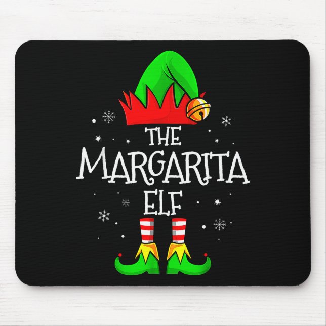 Alfombrilla De Ratón The Margarita Elf Matching Family Christmas Mens W (Frente)
